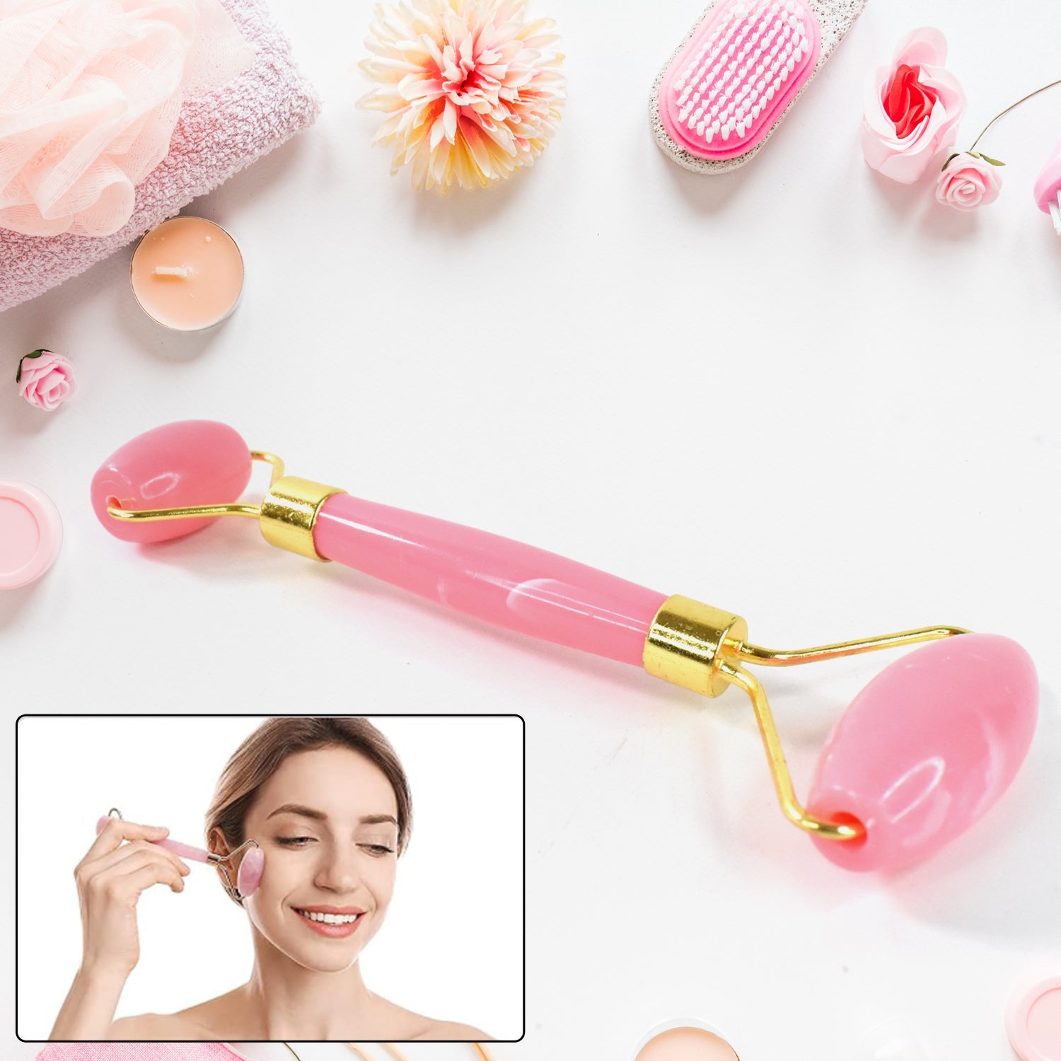 Double Ended Smooth Facial Massage Rollers (1 Pc / Mix Color)
