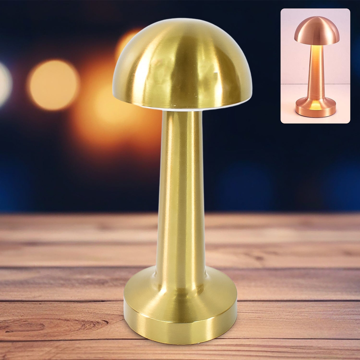 LED Lamp with Touch Control | Decorative Desk Lamp, Portable Metal LED Table Lamp
