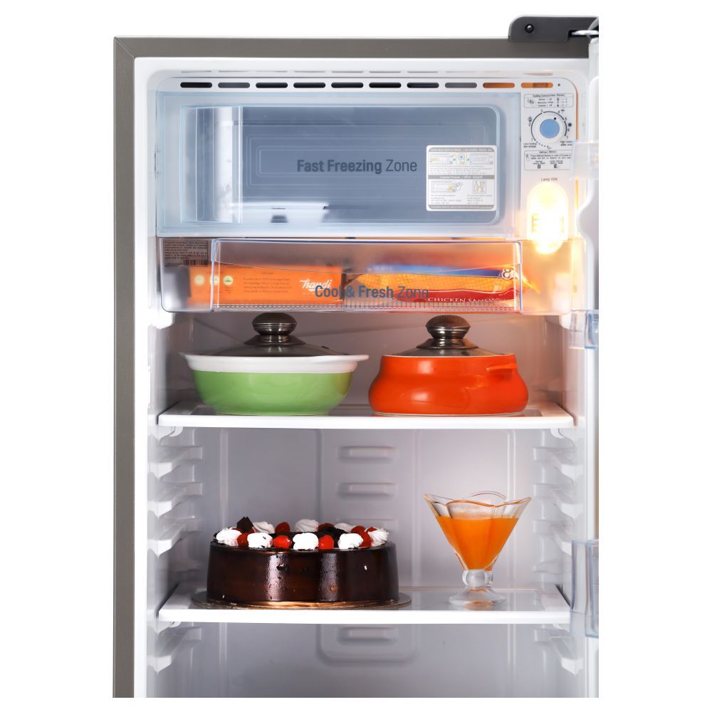 LG 185 Litres 3 Star Direct Cool Single Door Refrigerator, Shiny Steel, GL-B201APZD