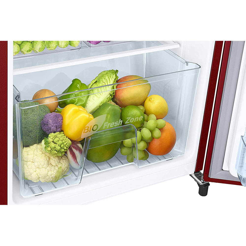 Samsung 183 L 2 Star Digital Inverter Direct Cool Single Door Refrigerator (RR20C2412RH/NL, Scarlet Red)