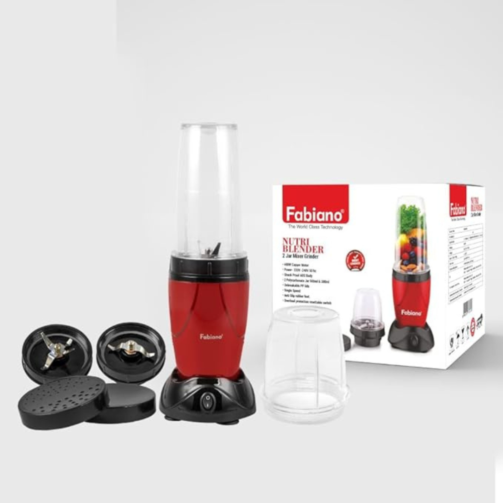Fabiano Nutri Blend 400 Watt 2 Jars Juicer Mixer Grinder