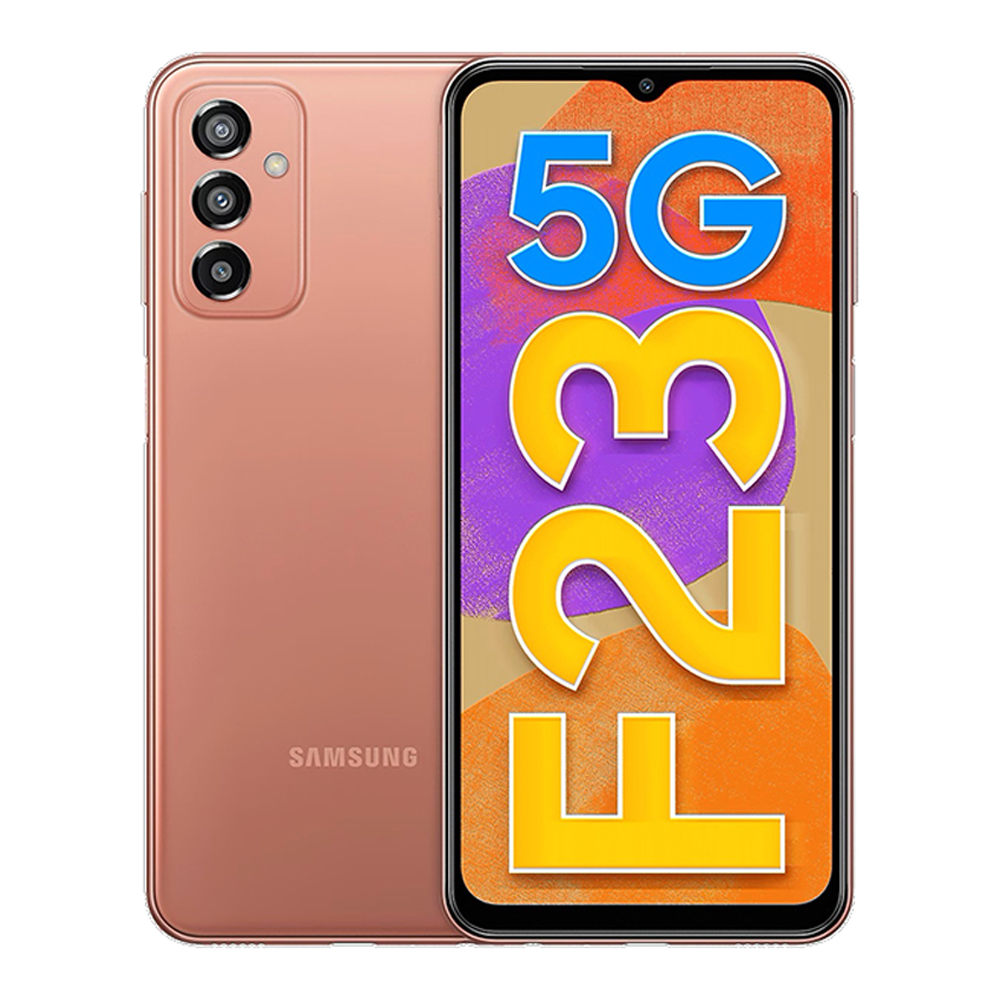 Samsung Galaxy F Series F23 5G 128 GB, 6 GB RAM, Copper Blush, Mobile Phone