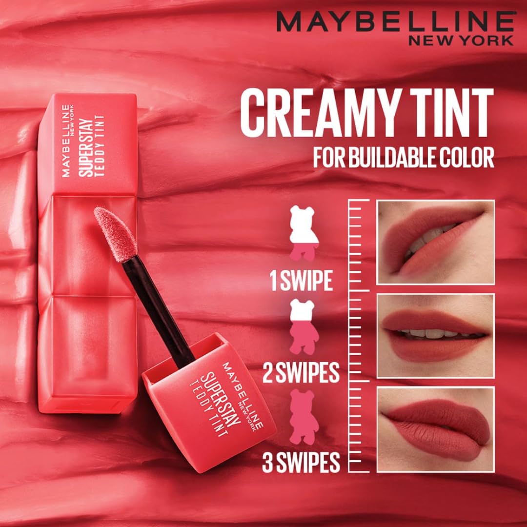 MAYBELLINE LIPSTICK SUPERSTAY TEDDY TINT 15