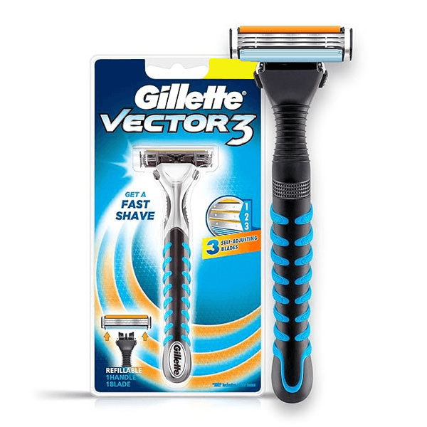 GILLETTE VECTOR 3 GET A FAST SHAVE REZOR 1N