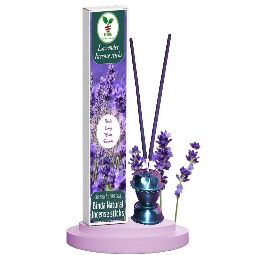 BINNDI LAVENDER INCENSE STICKS 100GM