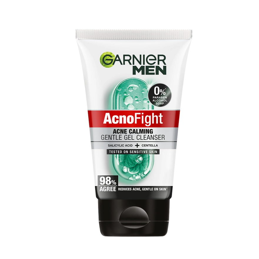 GARNIER MEN ACNOFIGHT ACNE CALMING GENTLE GEL CLEANSER 100GM