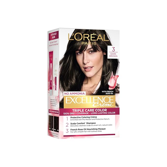 LOREAL 3 DARK BROWN HAIR COLOR 100GM