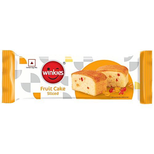 WINKIES 100% VEG FRUIT CAKE SLICED 60GM