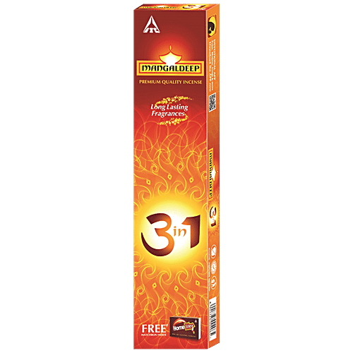 MANGALDEEP 3IN 1 INCENSE STICKS 102GM MRP-55/-