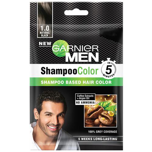 GARNIER MEN SHAMPOO 1.0 NAT BLACK COLOR 10ML