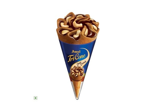 AMUL TRI CONE CHOCO CRUNCH 120ML