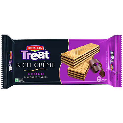 BRITANNIA TREAT CREME WAFERS CHOCO 11GM MRP-5/-