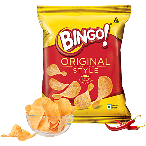 BINGO CHILLI SPRINKLED POTATO CHIPS 13GM