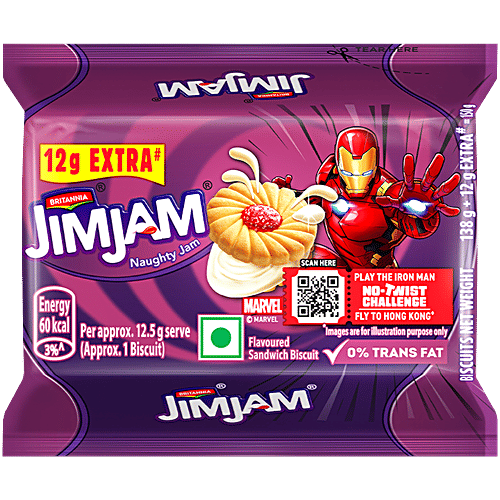 BRITANNIA JIMJAM NAUGHTY JAM 138GM