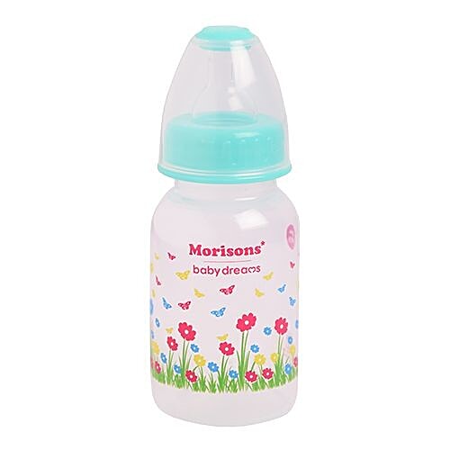 MORISONS BABY PLASTIC FEEDING BOTTLE 125ML