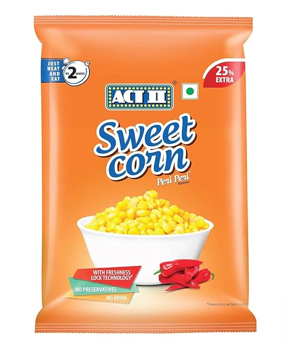 ACTII SWEET CORN PERI PERI 153.1GM