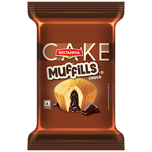 BRITANNIA MUFFILLS CAKE CHOCO VANILA 15GM