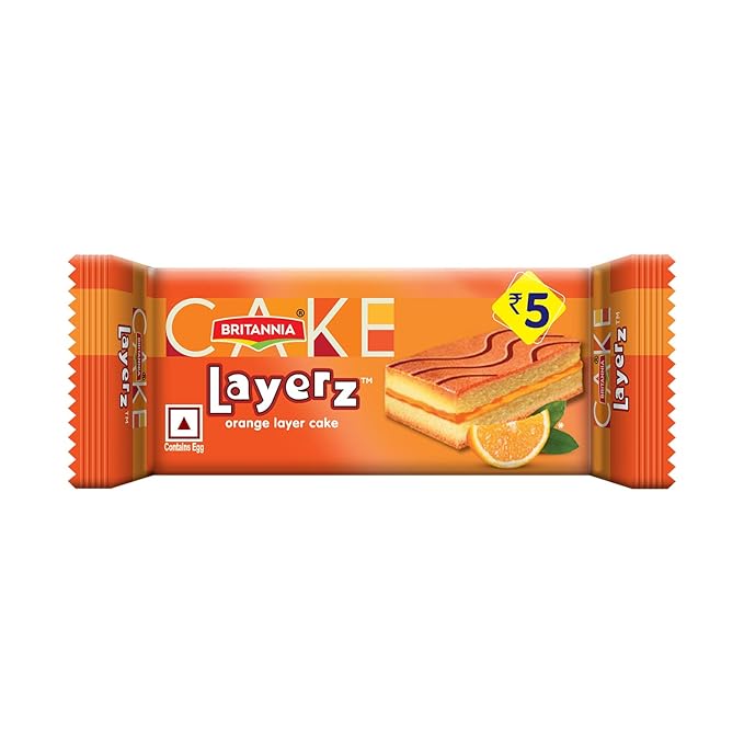BRITANNIA LAYERZ ORANGE LAYER CAKE 16GM