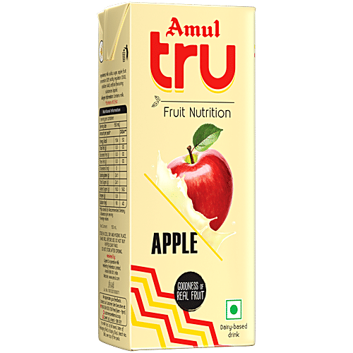 AMUL TRU APPLE FRUIT NUTRITION 180ML