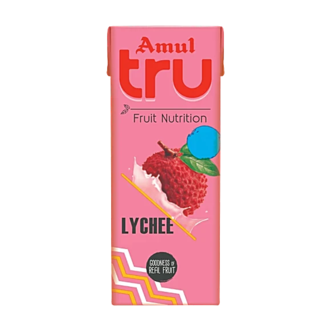 AMUL TRU LYCHEE FRUIT NUTRITION 180ML