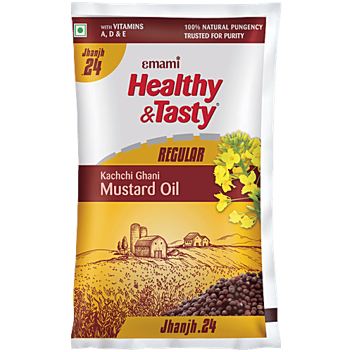 EMAMI HEALTHY & TASTY KACHCHI GHANI MUSTARD OIL 1LT