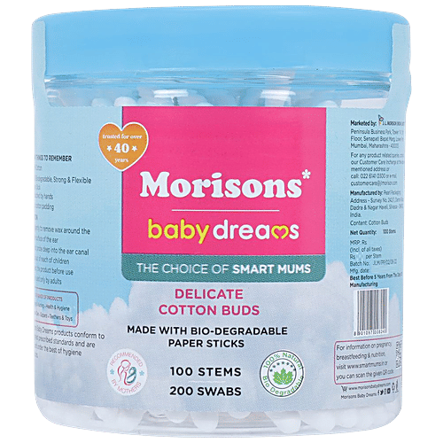 MORISONS BABY COTTON BUDS 100 STEMS