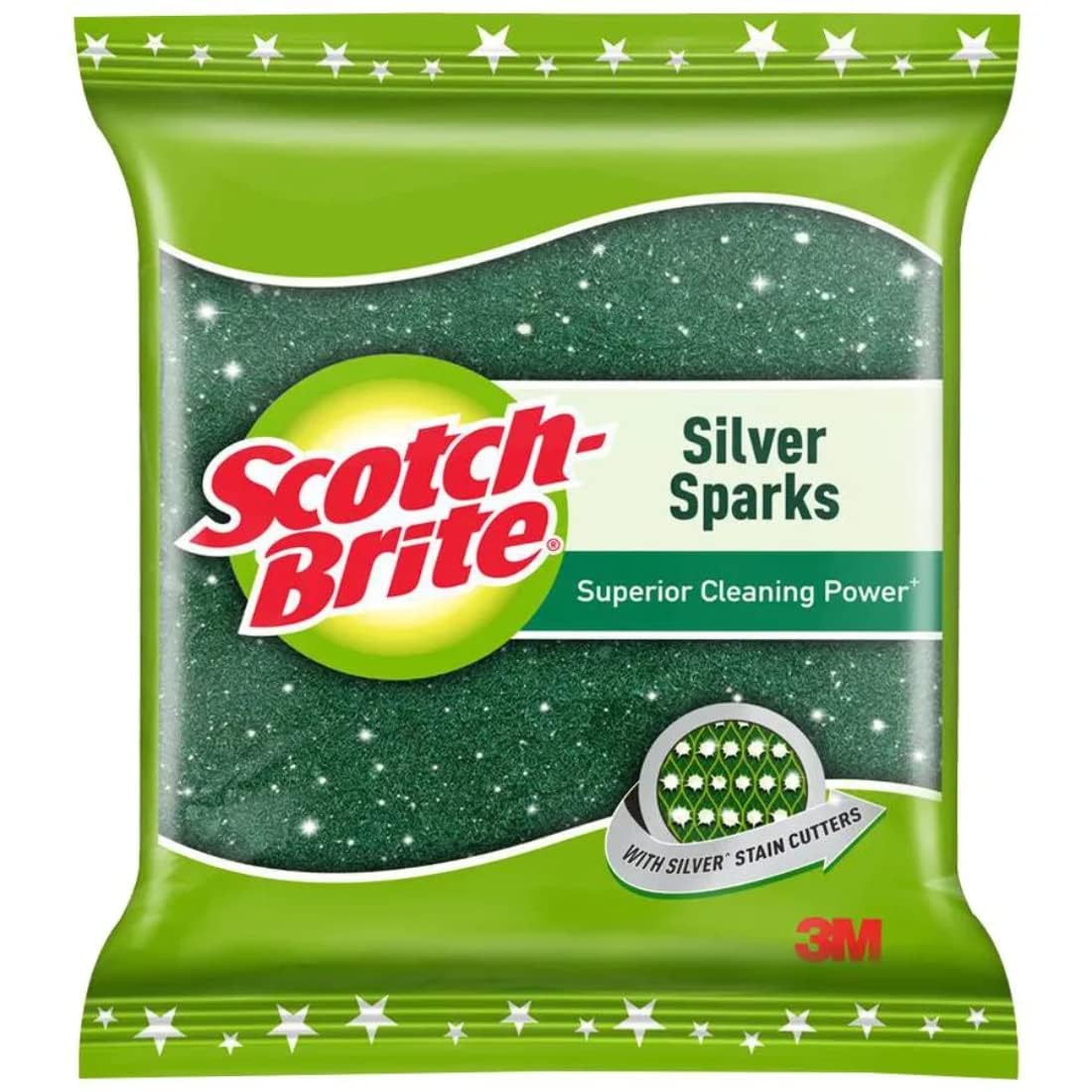 SCOTCH BRITE SILVER SPARKS 7CM*10CM 1N