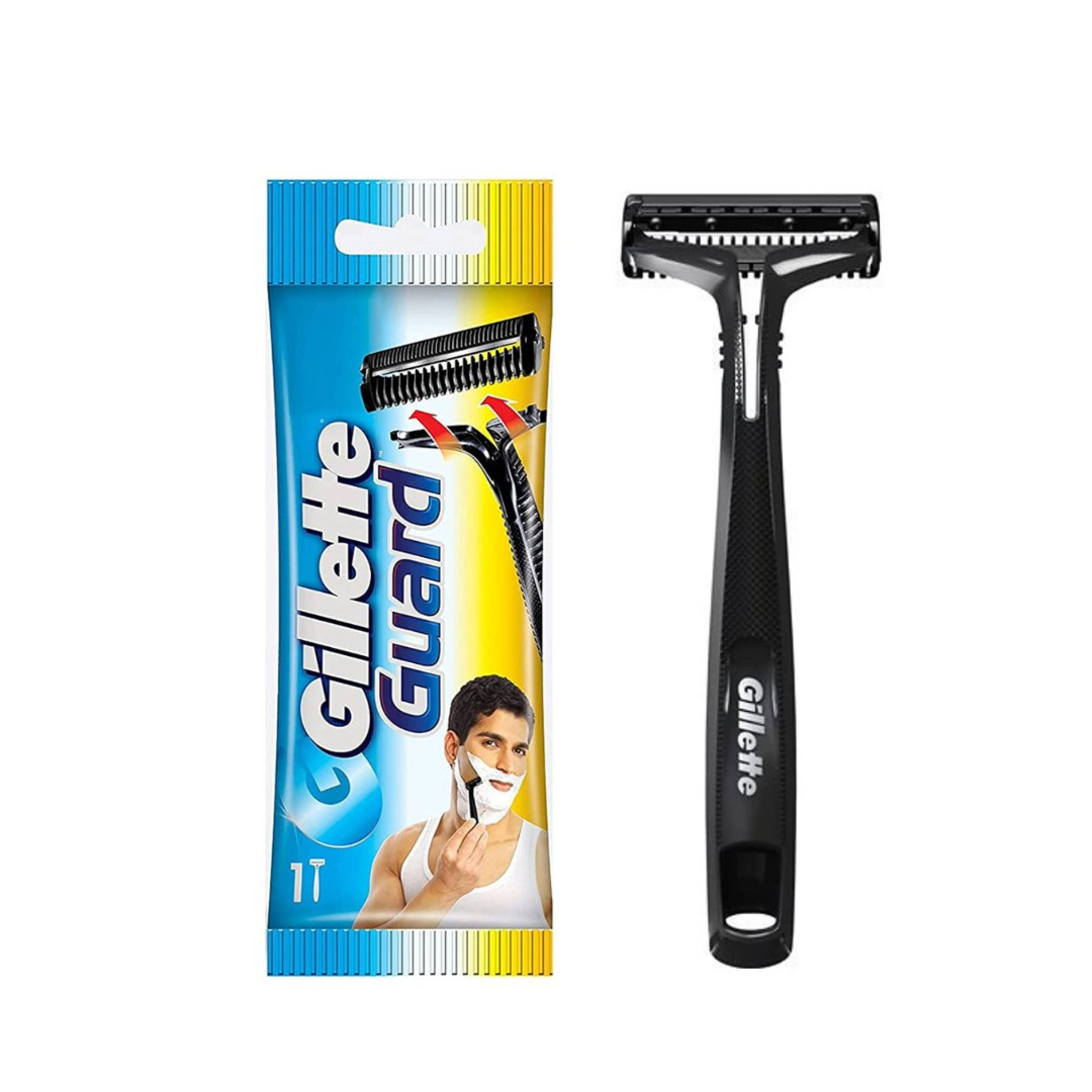 GILLETE GUARD PLATINUM COATED BLADES 1 RAZOR