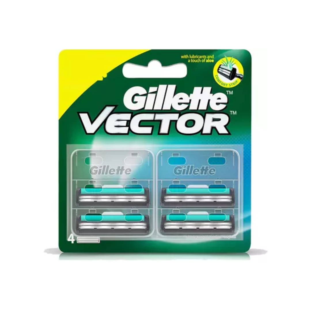 GILLETTE VECTOR BLADE 4 CARTRIDGES
