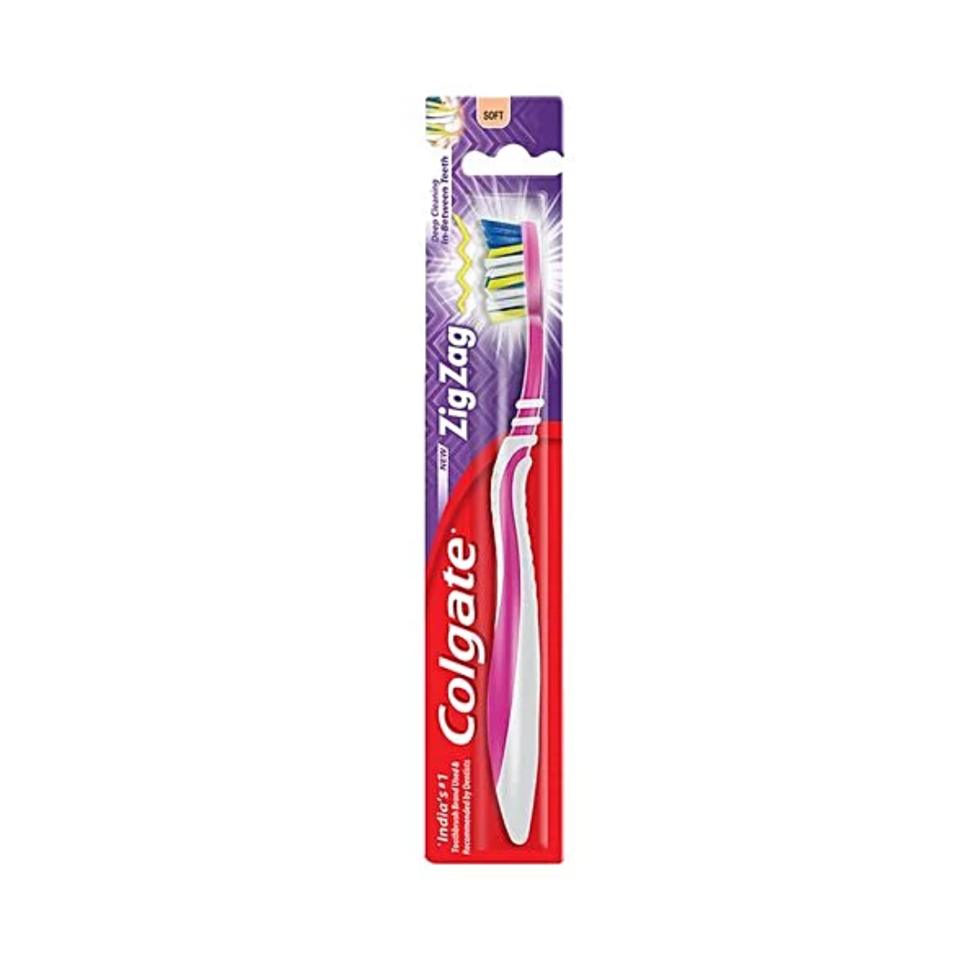 COLGATE ZIG ZAG CHARCOL MEDIUM TOOTHBRUSH 1N