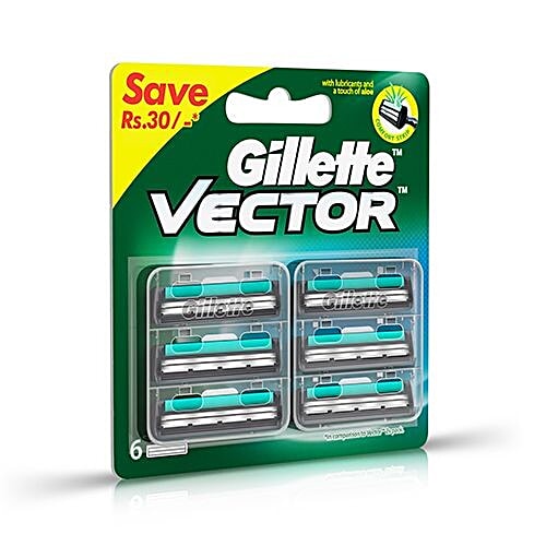 GILLETTE VECTOR+ 6N CARTRIDGES
