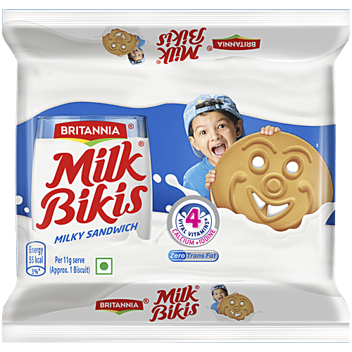 BRITANNIA MILK BIKIS MILKY SANDWICH 200GM