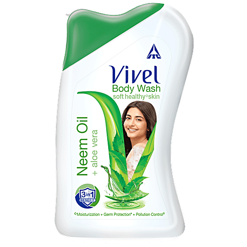VIVEL BODY WASH NEEM+ALOE VERA 200ML