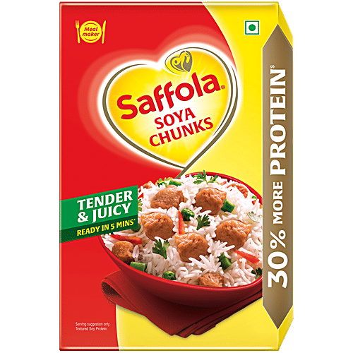 SAFFOLA MEAL MAKER SOYA CHUNKS 200GM