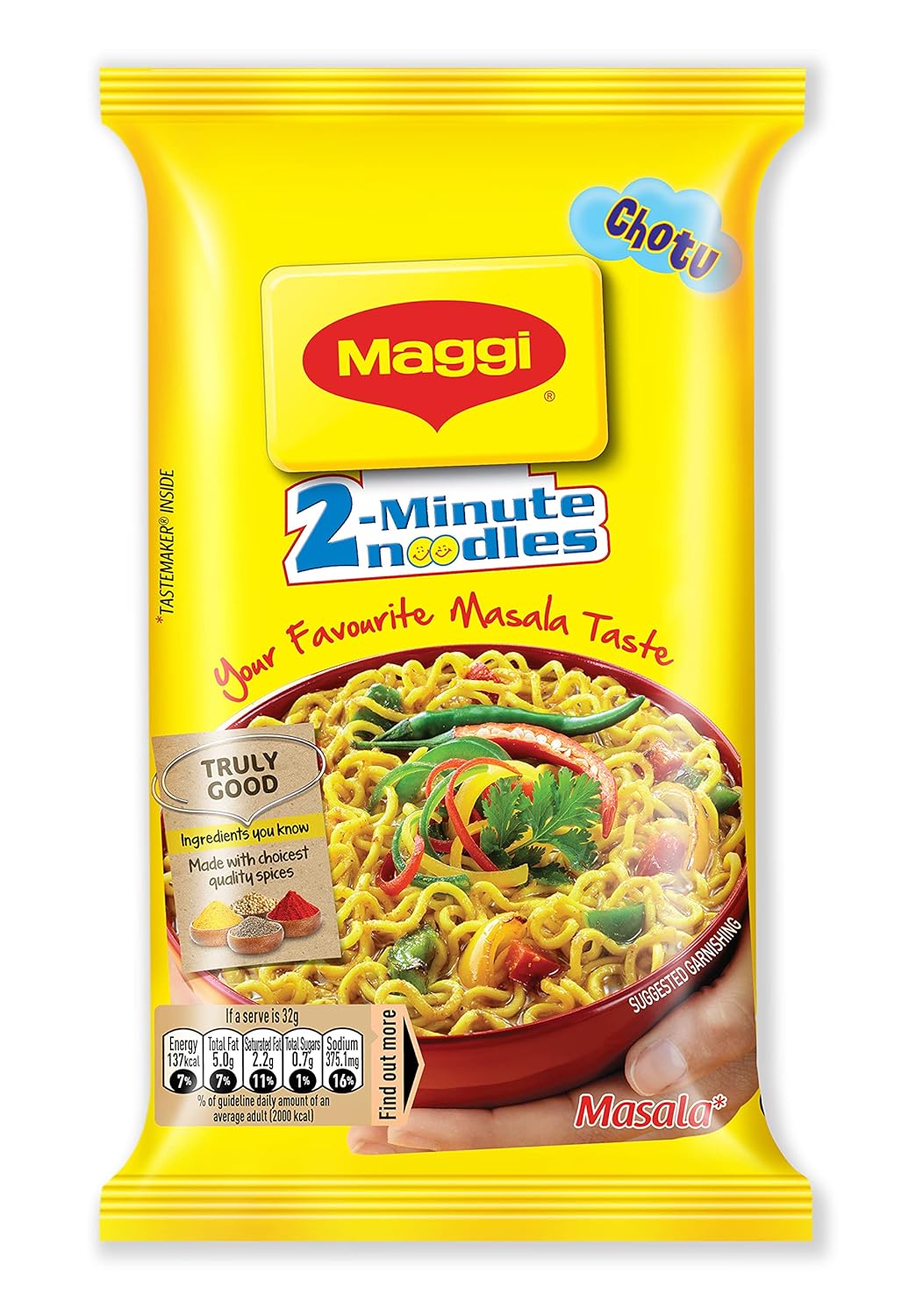 MAGGI MASALA 2MIN NOODLES 32GM