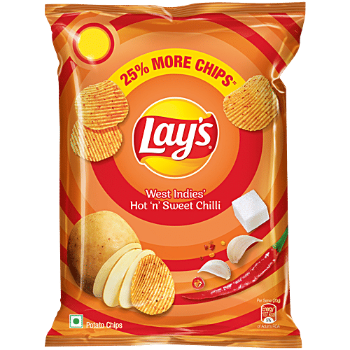LAYS WEST INDIES HOT N SWEET CHILLI 24GM