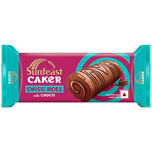 SUNFEAST CAKER SWISS ROLL CHOCO 29GM