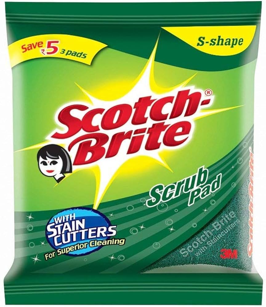 PIXIE SCRUB PAD 3*4 INCH