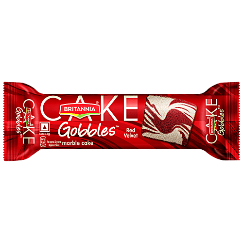 BRITANNIA GOBBLES MARBLE RED VELVET CAKE 30GM