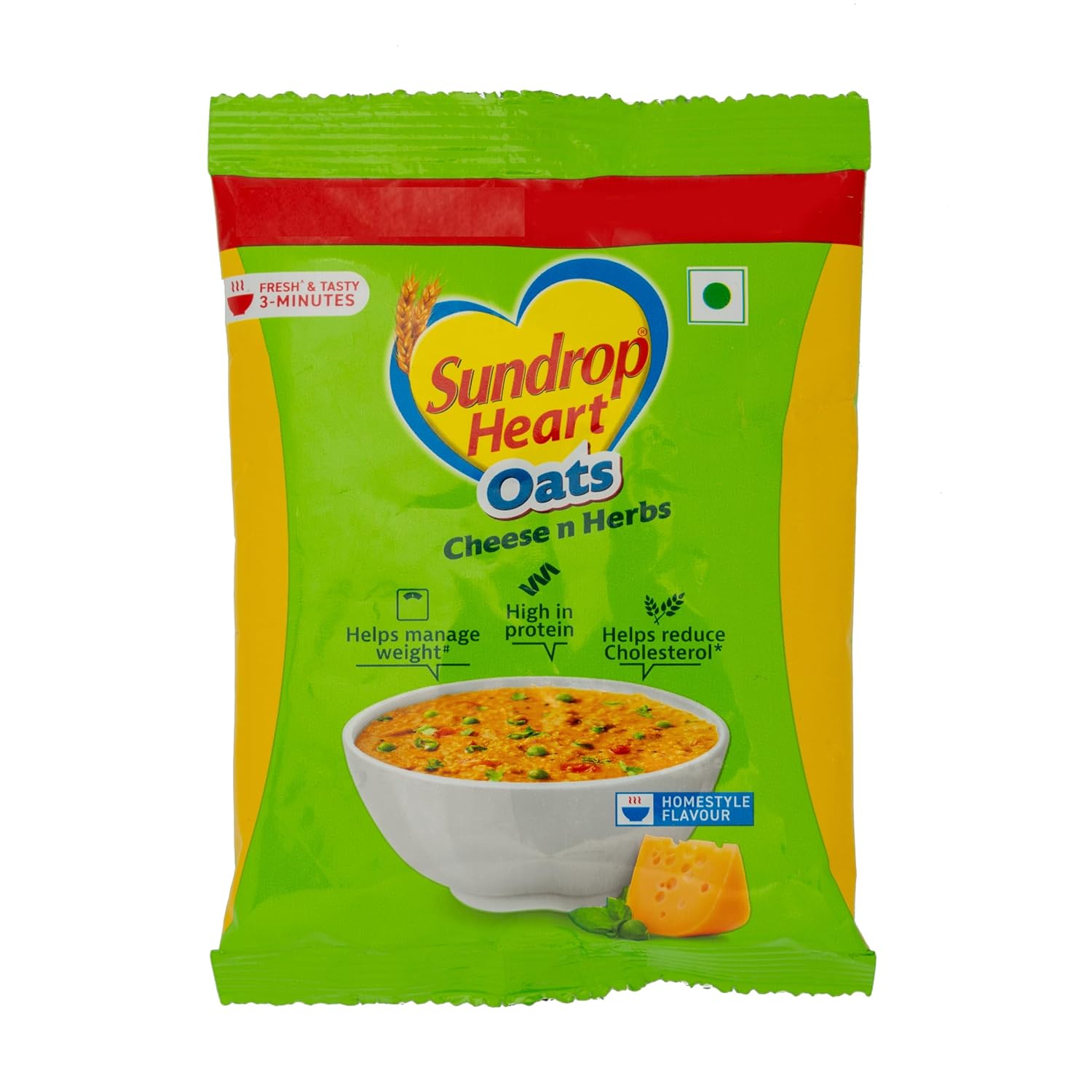 SUNDROP HEART OATS CHEESE N HERBS 38GM