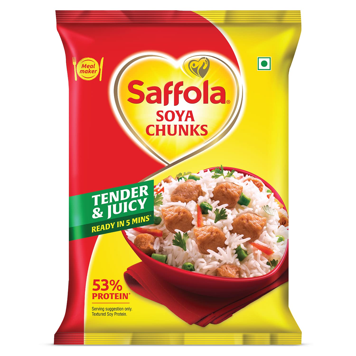 SAFFOLA SOYA CHUNKS 400GM