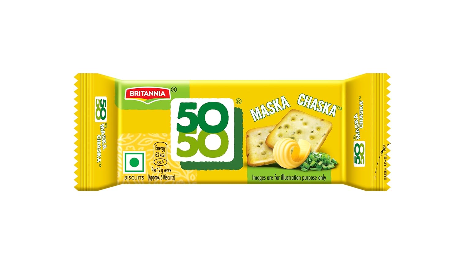 BRITANNIA 5050 MASKA CHASKA 40.5GM