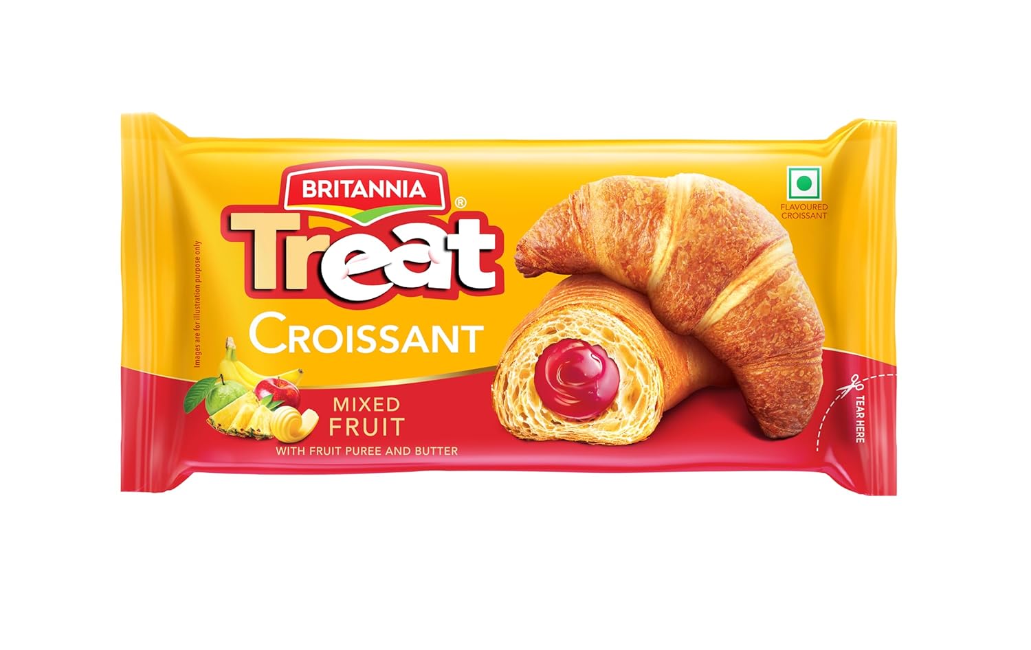 BRITANNIA CROISSANT MIXED FRUIT CREME 45GM
