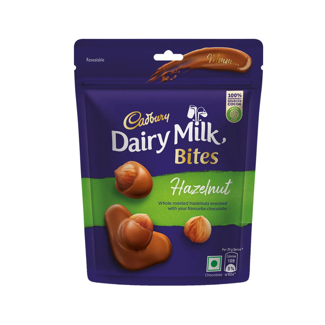 CADBURY DAIRY MILK BITES HAZELNUT 40GM