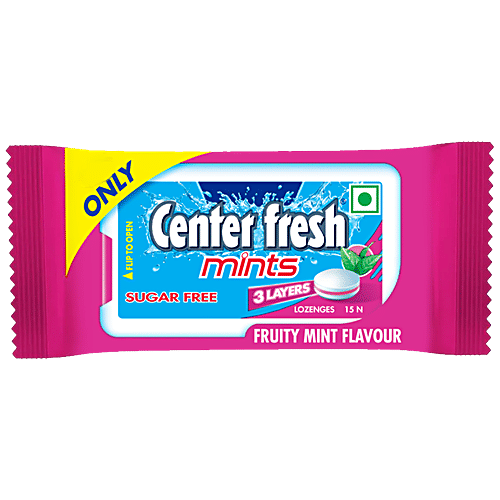 CENTER FRESH MINTS FRUITY 4.5GM