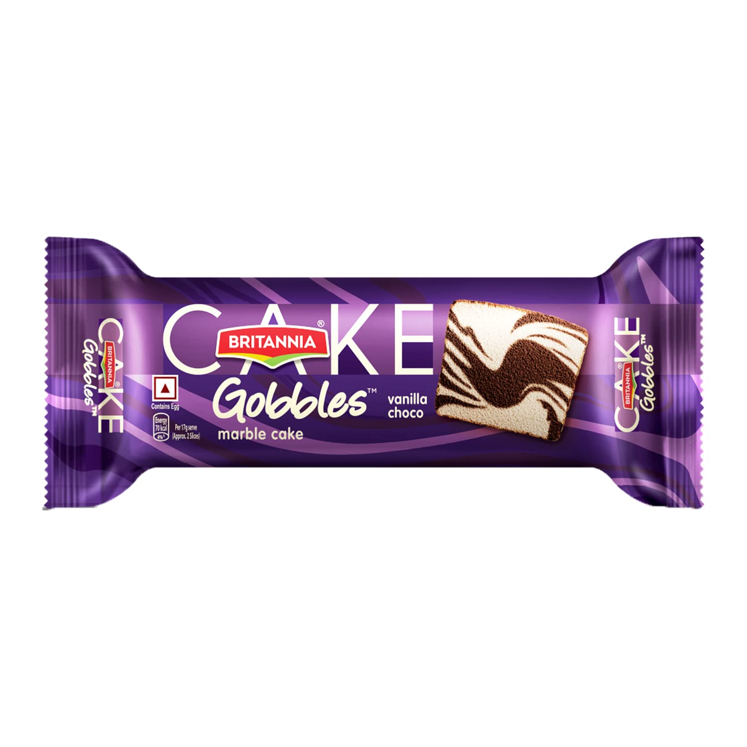 BRITANNIA GOBBLES MARBLE CAKE VANILLA 42GM