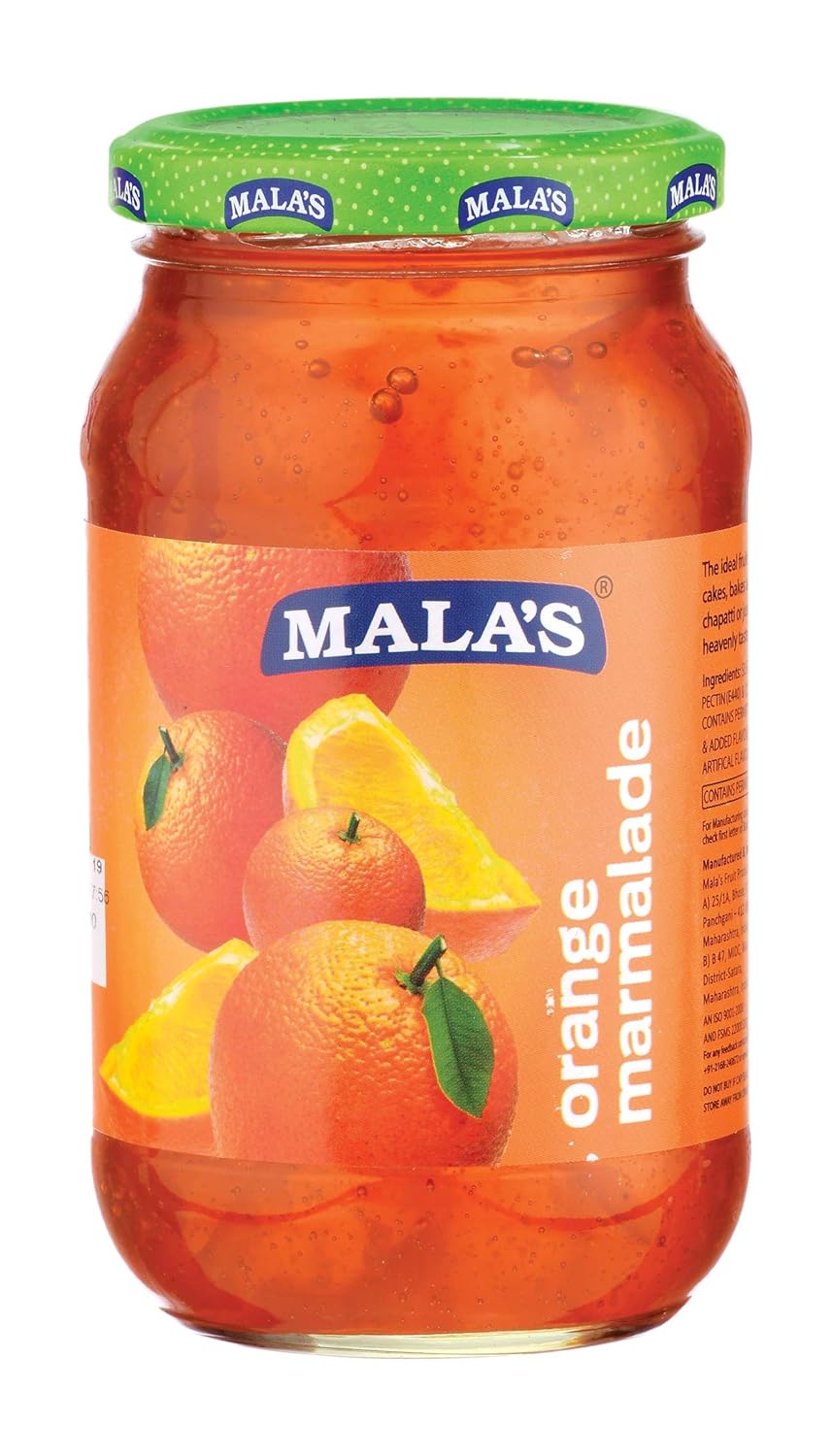 MALAS ORANGE MARMALDE JAM 500GM