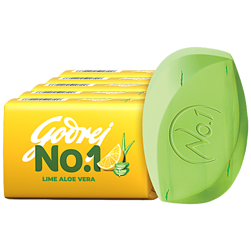 GODREJ NO.1 LIME ALOE VERA NATURAL OIL SOAP 500GM