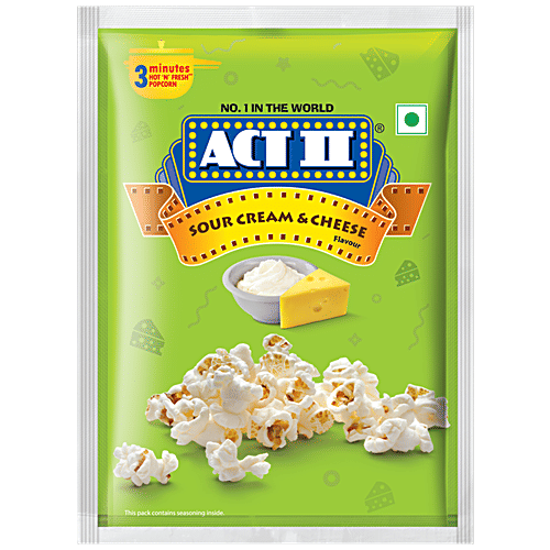 ACT II SOUR CREAM & CHEESE FLAV POPCORN 50G