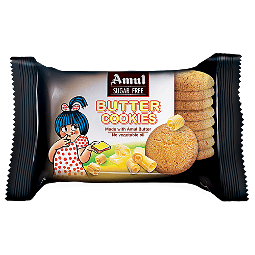 AMUL SUGAR FREE BUTTER COOKIES 50GM MRP-25/-